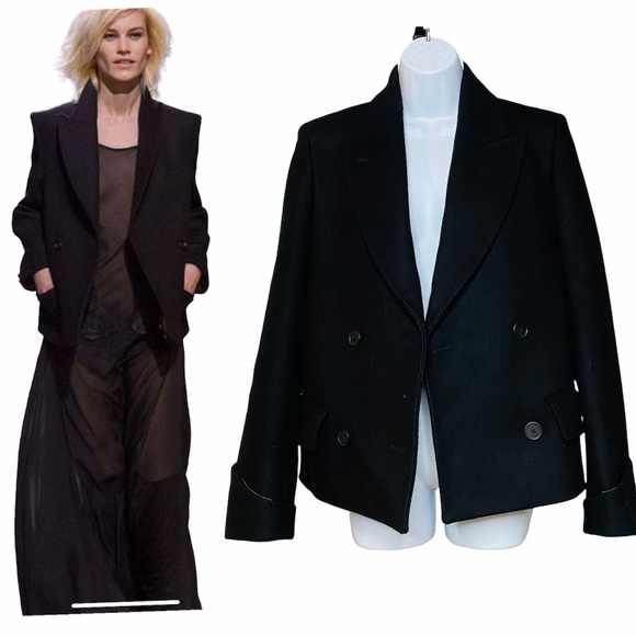 H&M Autumn Exclusive Collection Structured Pea Coat Size 4 - Picture 2 of 9